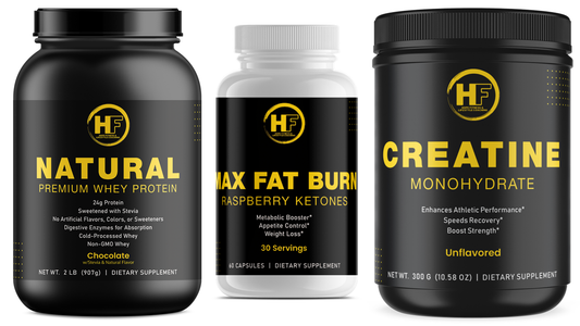 HOPE Fitness Weight loss Pack - Chocolate Whey, Max Fat Burn Raspberry Ketones, Creatine Monohydrate